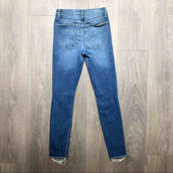 Revolve Joe's Jeans Skinny Jeans Charlie High Rise waist distressed Size 24 - Picture 13 of 15